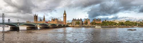 Plakat panorama bigben londyn