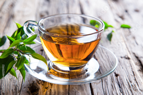 Naklejka herbata zdrowie zdrowy