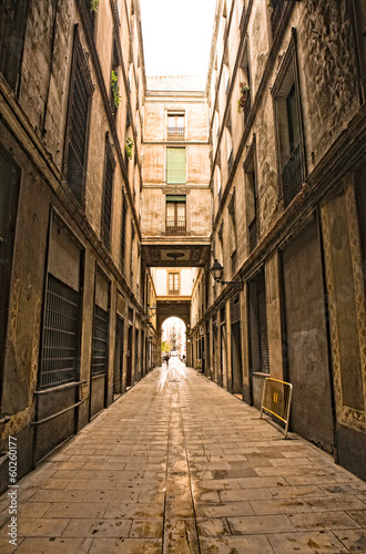 Fotoroleta stary hiszpania droga noc miasto
