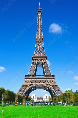 Naklejka niebo francja eifel architektura wieża