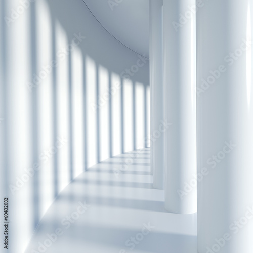 Plakat perspektywa korytarz metro miejski 3D