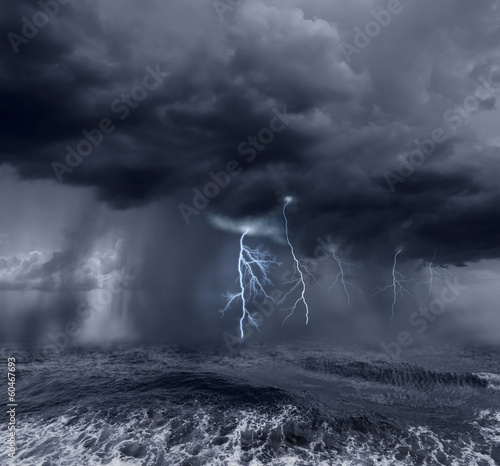 Obraz na płótnie woda sztorm morze niebo