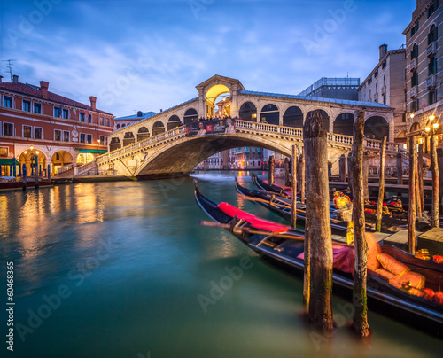 Obraz na płótnie Most Rialto w Wenecji