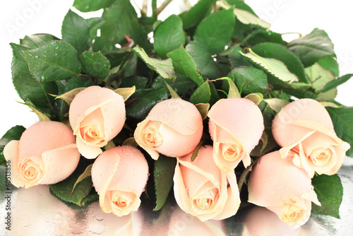 Plakat kwiat rosa miłość bukiet piękny