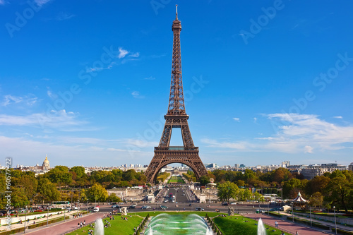 Naklejka niebo wieża francja eifel europa