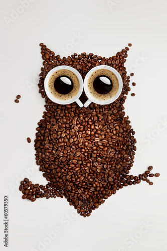 Plakat wzór kubek filiżanka kawa