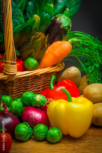 Obraz na płótnie witamina warzywo zdrowy