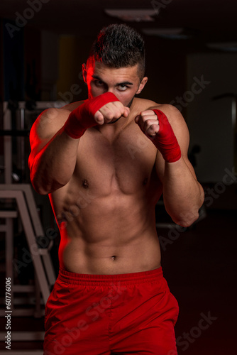Fototapeta siłownia sport kick-boxing