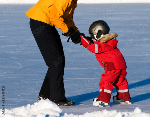 Fototapeta lód sport zabawa działanie zimą