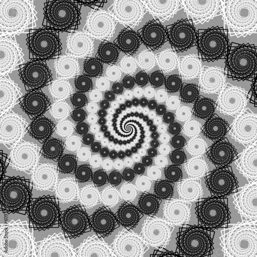 Plakat sztuka abstrakcja ruch spirala stylowy