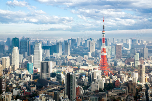 Fotoroleta drapacz japonia wieża