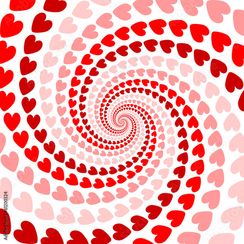 Fototapeta abstrakcja spirala sztuka perspektywa serce