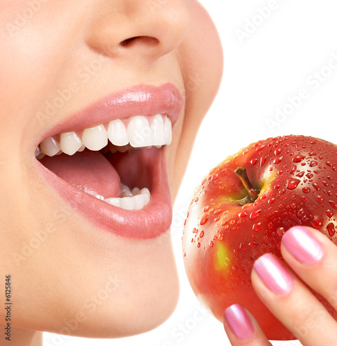Fototapeta kobieta świeży owoc zdrowie