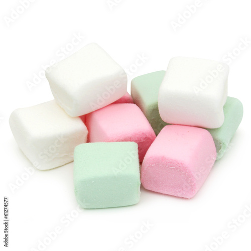 Obraz na płótnie słodki marshmallow rose biały