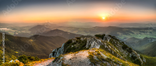Fototapeta krajobraz widok słowacja niebo