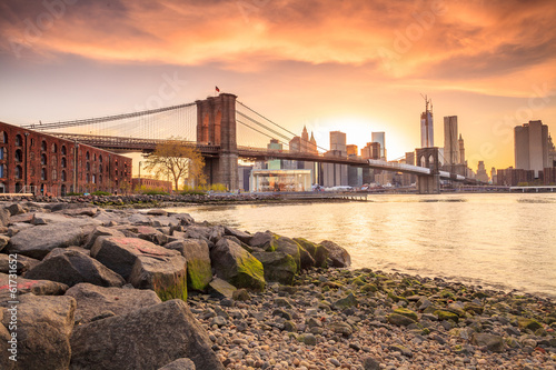 Fototapeta brooklyn metropolia nowy jork miejski panorama