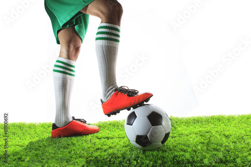 Fototapeta sport trawa portret piłka nożna