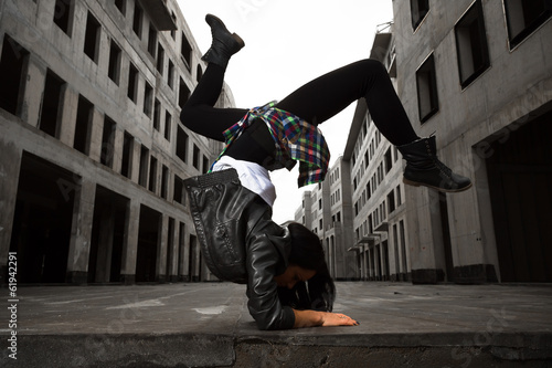 Naklejka miejski moda hip-hop taniec portret