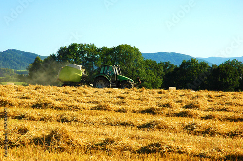 Plakat roślina rolnictwo jęczmień traktor jedzenie