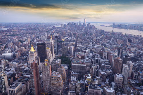 Fototapeta brooklyn ameryka architektura panorama panoramiczny