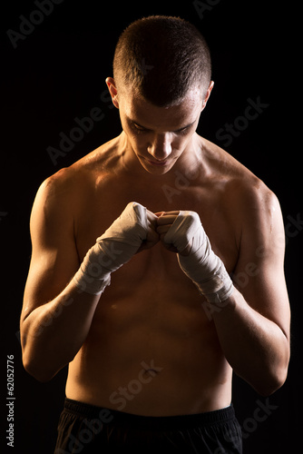 Naklejka mężczyzna boks bokser sztuki walki