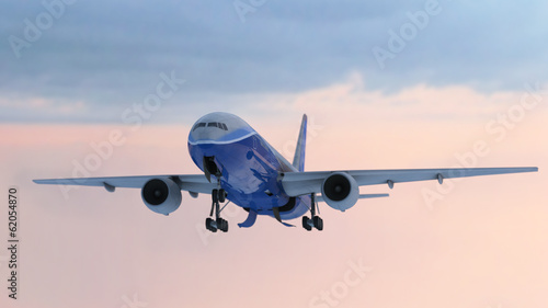 Obraz na płótnie niebo airliner transport lotnictwo kokpit