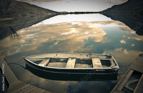 Fotoroleta łódź słońce piękny