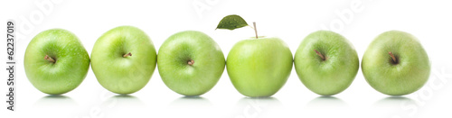 Naklejka Zielone jabłuszka