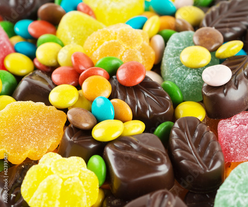 Obraz na płótnie jedzenie czekolada deser makro owocowy