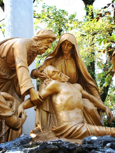 Naklejka święty francja statua miłość
