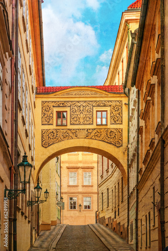 Fototapeta Zabytkowa ulica w Pradze