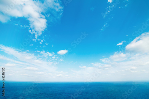 Obraz na płótnie ładny niebo błękitne niebo morze panorama