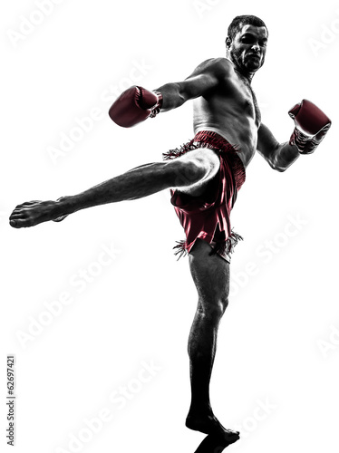 Fototapeta kick-boxing sport bokser ćwiczenie sztuki walki