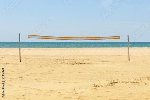 Naklejka plaża lato siatkówka morze