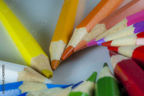 Obraz na płótnie Kolorowe kreski ołówkowe