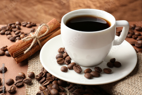 Naklejka filiżanka roślina kawa jedzenie expresso