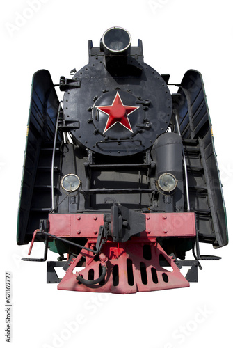 Fototapeta lokomotywa stary retro transport silnik