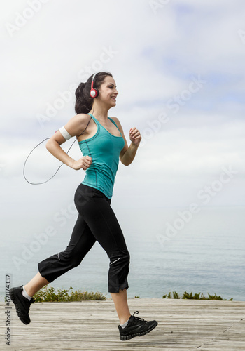 Fotoroleta ćwiczenie wyścig dziewczynka