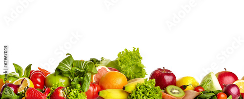 Obraz na płótnie Kompozycja owoców i warzyw