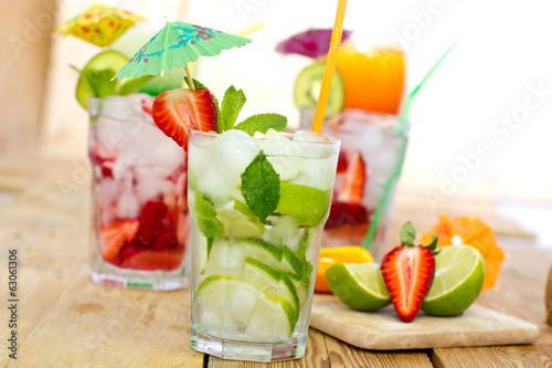 Obraz na płótnie tropikalny lato lód napój