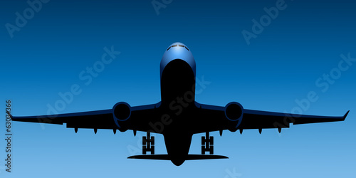 Obraz na płótnie odrzutowiec niebo samolot nowoczesny