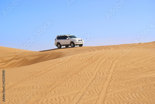 Fototapeta safari wydma droga sport samochód