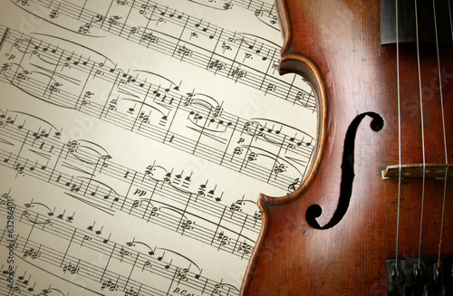 Fotoroleta koncert stary muzyka sztuka skrzypce