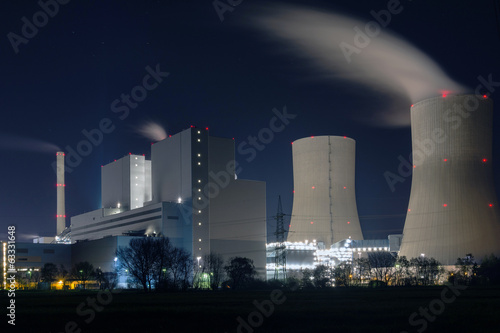 Fototapeta zanieczyszczenie słup telegraficzny dym przemysł kopalnych