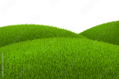Fototapeta wzgórze 3D góra trawa