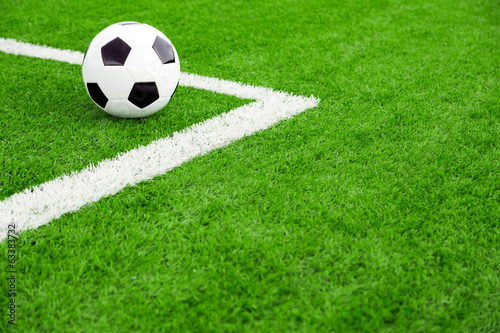 Naklejka trawa piłka nożna pole sport zabawa