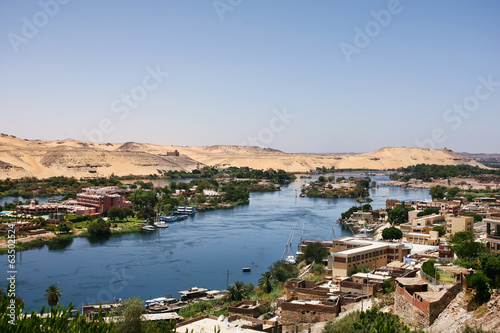 Fotoroleta egipt pejzaż statek