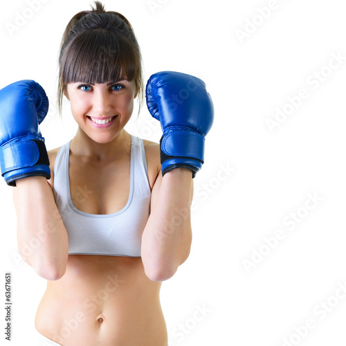 Fotoroleta dziewczynka kobieta twarz sport fitness