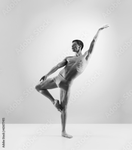Naklejka chłopiec taniec tancerz sport sztuka