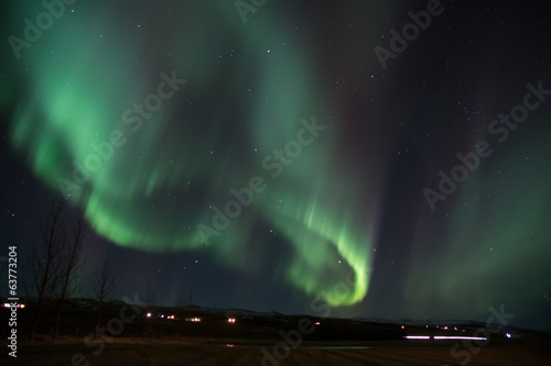Obraz na płótnie kanada norwegia noc alaska